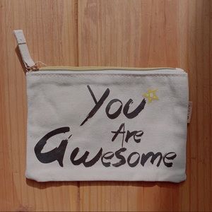 Canvas travel pouch, face mask, cosmetic p…